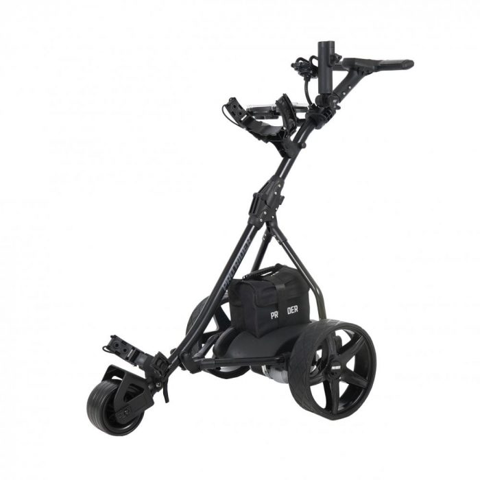 product image on a white background of a pro rider electric golf trolley