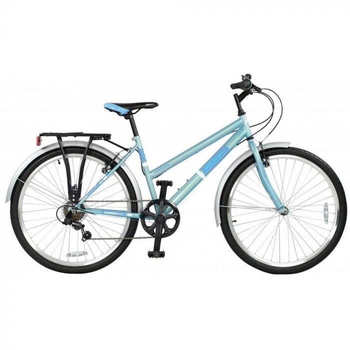 Blue Hybrid Bike