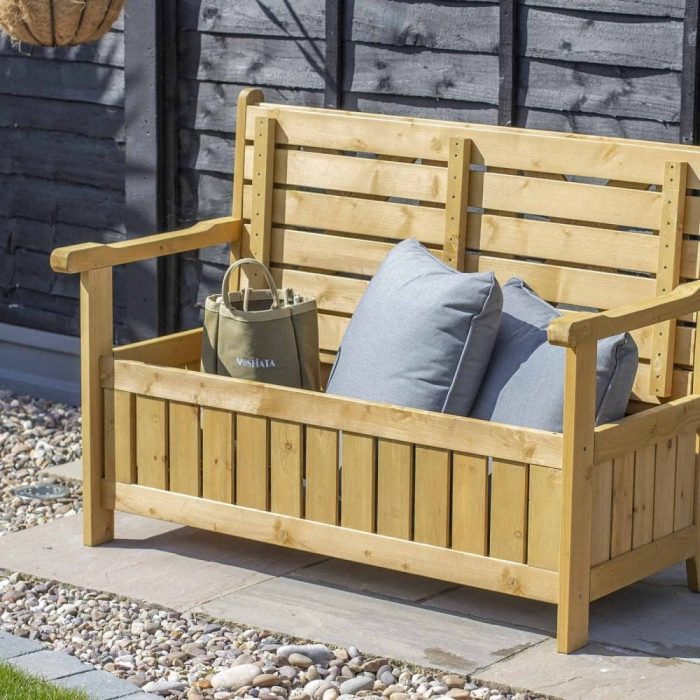 Jack Stonehouse Brown Wooden Storage Bench