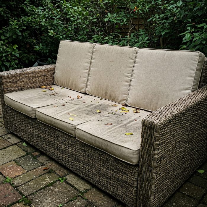 Unclean Garden Sofa