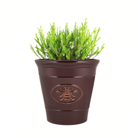 30cm Round Bee Planter - Brown (14lt)