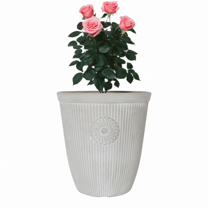 42cm Tall Somerville Planter - White (33lt)