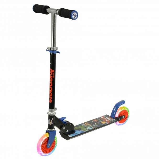 Marvel  Folding Inline Scooter with Light-Up LED Wheels
