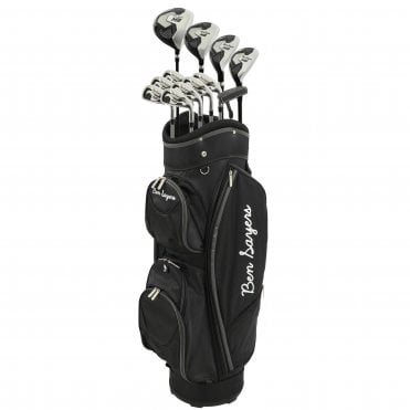 Ben Sayers M8 13-Piece Cart Bag Golf Package Set - Graphite/Steel