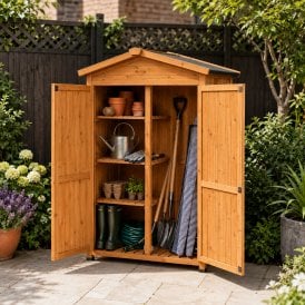 Bideford Wooden Garden Double-Door Storage Shed