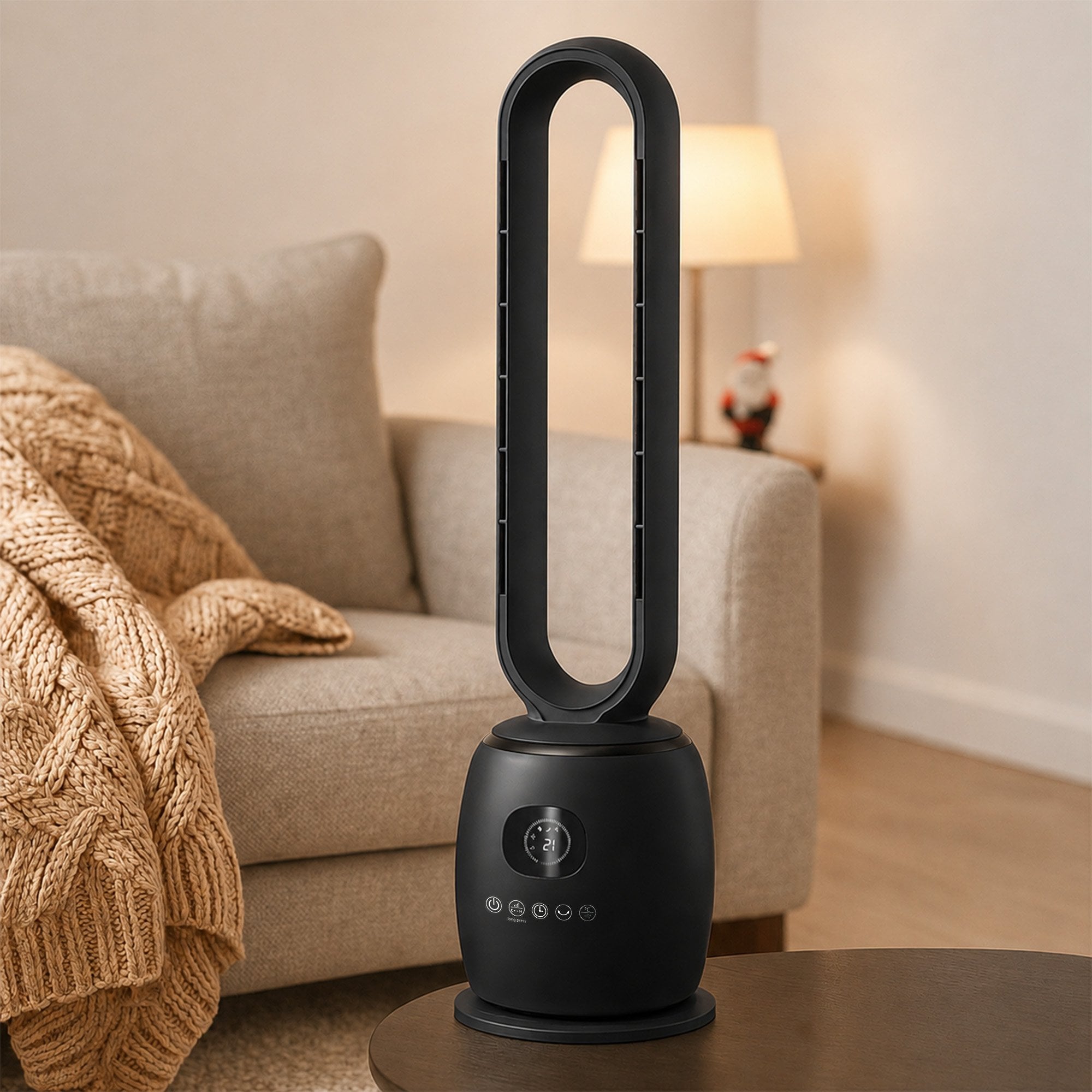 Bladeless Oscillating Hot & Cool Fan with Remote Control 2000W