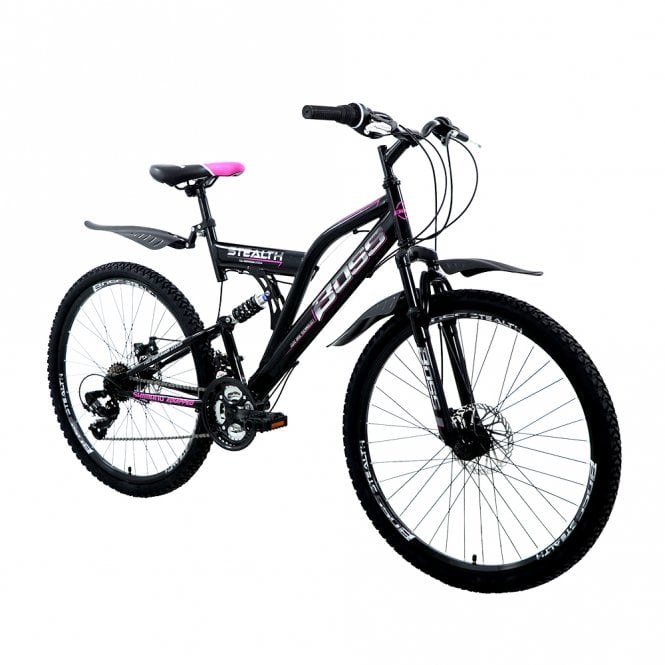  Stealth 26 Inch Mountain Bike - Black/Pink