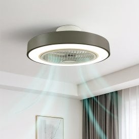 Ceiling Fan with LED Lighting Remote Control Cooling