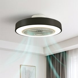 Ceiling Fan with LED Lighting Remote Control Cooling