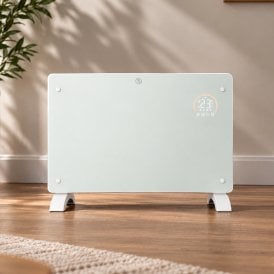 Glass Panel Smart Heater 1500W Portable Smart LED Display Radiator 1.5KW