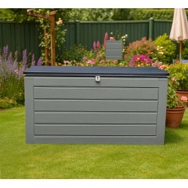 Grey Plastic Outdoor Garden Storage Box 680L