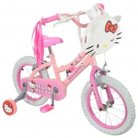 Hello Kitty 14" Bike with Squishle Backpack & Tassels