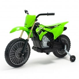 Kawasaki Ninja KX 85 II 12V Electric Kids MotoCross Toy Ride-On Replica Motorbike - Green
