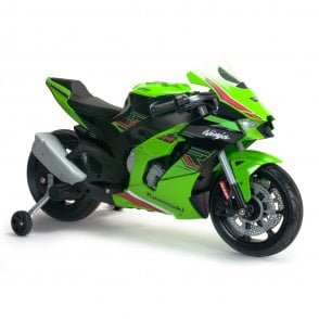 Kids Kawasaki Ninja 12V Battery Powered Electric Motorbike Ride On - Ages 3+
