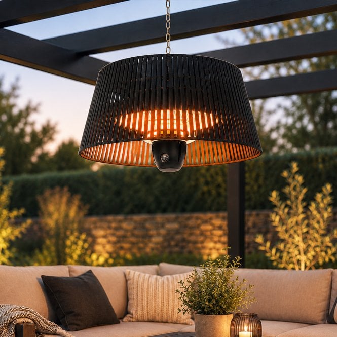 Lunara Outdoor Hanging Electric Halogen Patio Heater 1500W