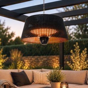Lunara Outdoor Hanging Electric Halogen Patio Heater 1500W