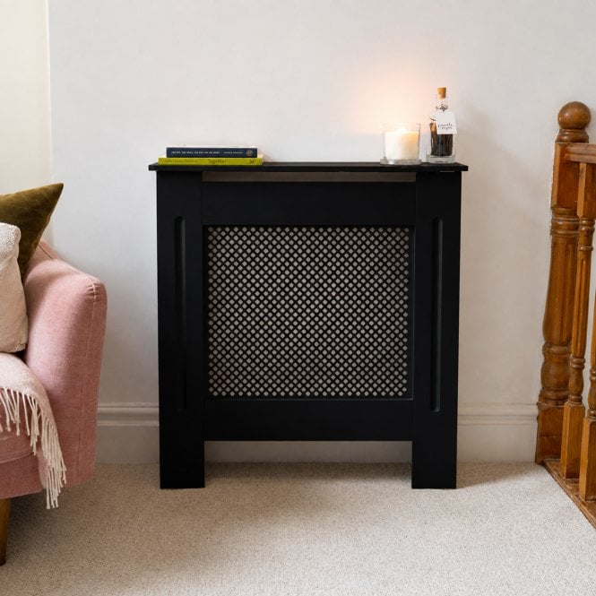 Matt Black Diamond Radiator Cover