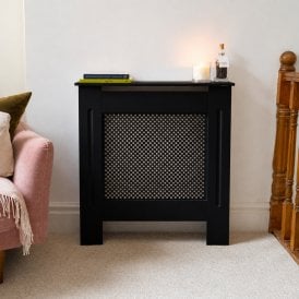 Matt Black Diamond Radiator Cover