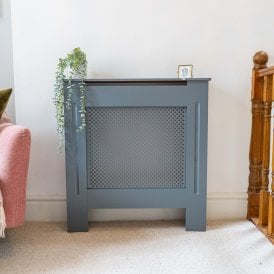 Matt Grey Diamond Radiator Cover