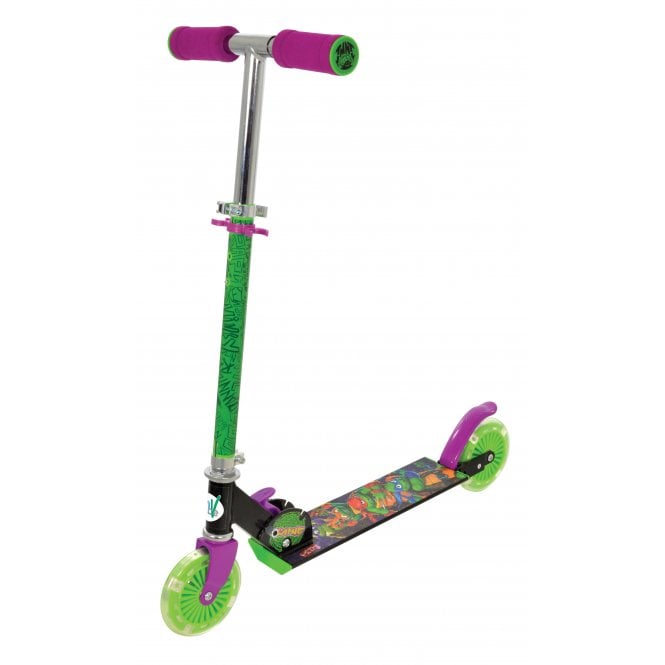 MoVe Turtles Folding Inline Scooter with Light Up Wheels