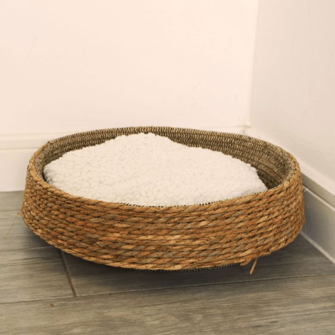 45cm Natural Woven Pet Bed
