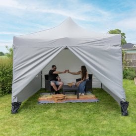 Outdoor Gazebo 3m x 3m with Sides Garden Pop-Up Tent