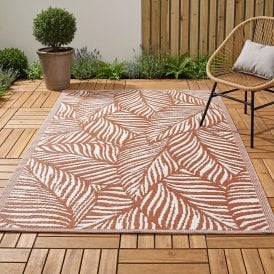 Outdoor Rug 120cm x 180cm Waterproof Anti-Slip Garden Carpet - Leaf