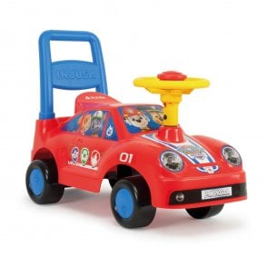 Paw Patrol Chase & Marshall Push-Along Racing Car Ride On - Red