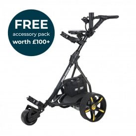 Pro Rider 36 Hole Electric Golf Trolley and Includes Accessory Pack