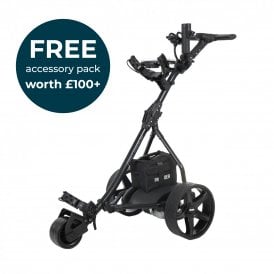 Pro Rider 36 Hole Electric Golf Trolley and Includes Accessory Pack