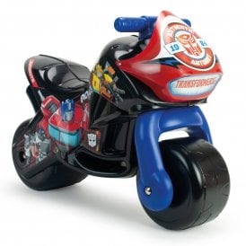 Transformers Twin Desert Kids Ride-on Push-Along Motorbike - Blue