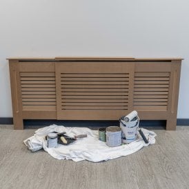 Unpainted Horizontal Line Radiator Cover