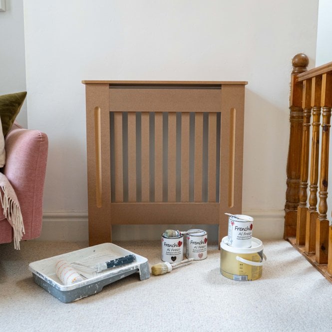 Unpainted Vertical Line Radiator Cover