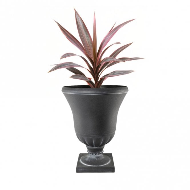 Greek Style Urn Planter 26LT 39cm Stone Basalt Effect Recycled Plastic