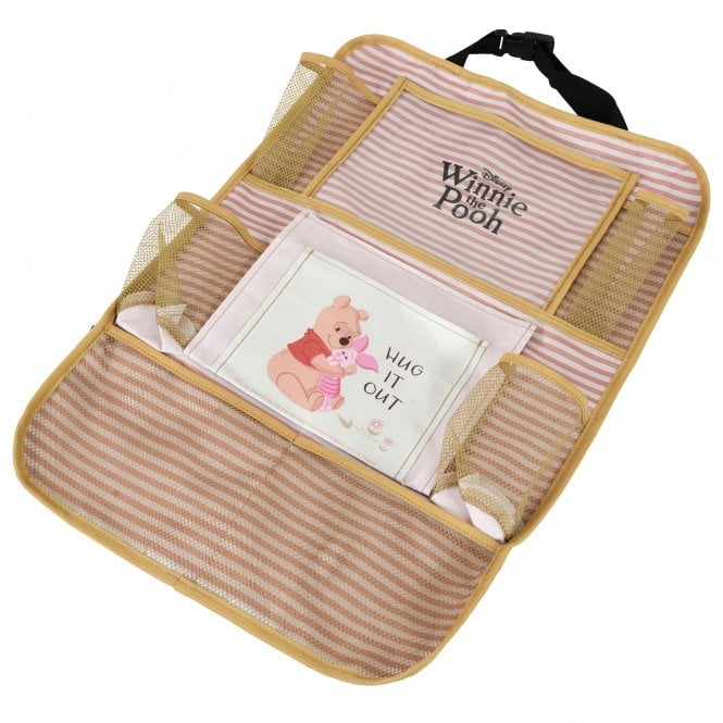 Winnie The Pooh Kids Backseat Hanging Organiser - Multi-Pocket Storage