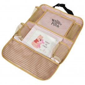 Winnie The Pooh Kids Backseat Hanging Organiser - Multi-Pocket Storage